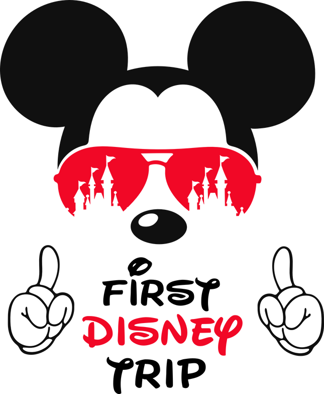 (351-D5-33) My First Trip Mickey Mouse