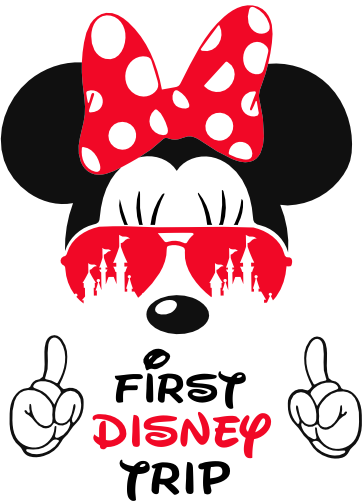(s351-D5-33) My First Trip Minnie Mouse