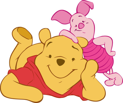 (351-D6-3A) Pooh & Piglet