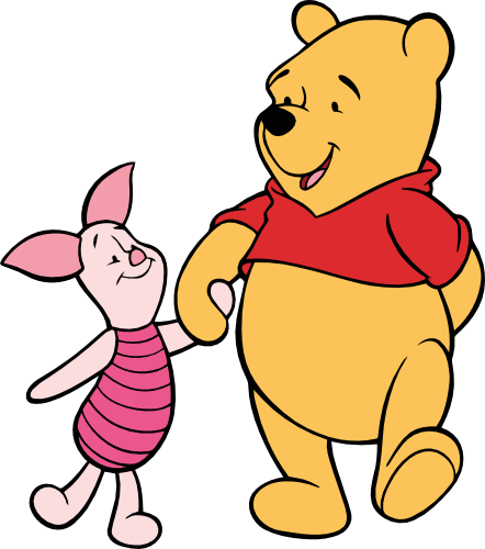(351-D6-1K) Piglet & Pooh