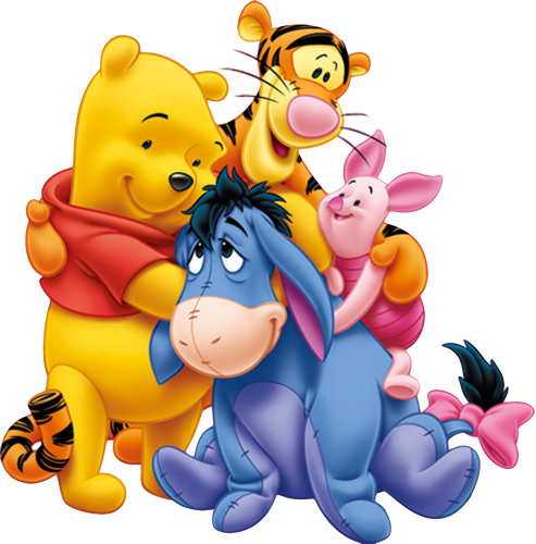 (351-D6-3N) Pooh, Tigger, Piglet, Eeyore