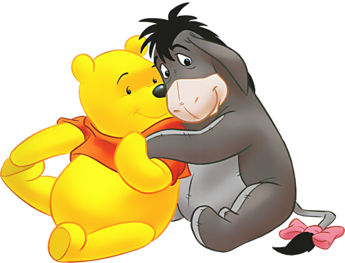 (351-D6-3Q) Pooh & Eeyore