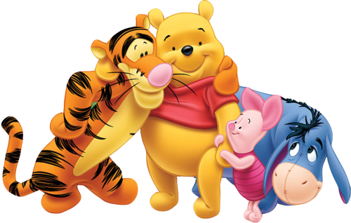 (351-D6-3R) Tigger, Pooh, Piglet, Eeyore