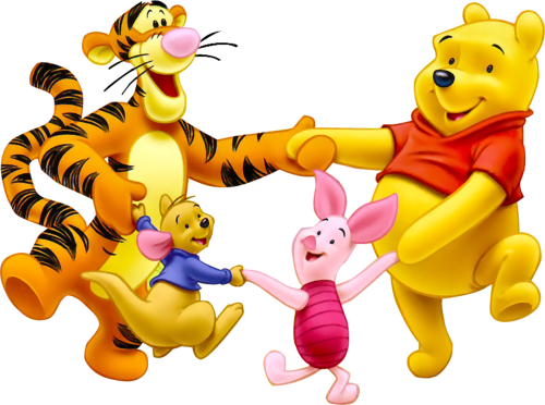 (351-D6-3S) Tigger, Roose, Piglet, Pooh
