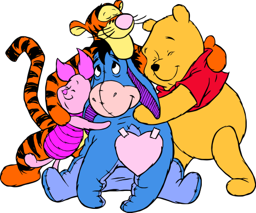 (351-D6-2T) Tigger, Piglet, Eeyore, Pooh
