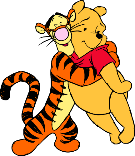 (351-D6-2W) Tigger & Pooh