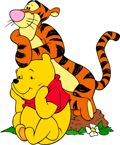 (351-D6-2X) Pooh & Tigger