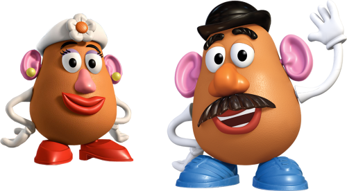 (351-D07-4O) Mr & Mrs Potatoe Head