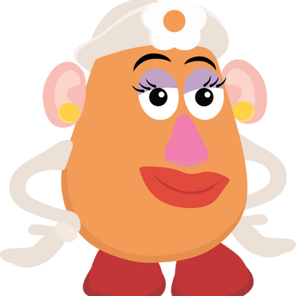(351-D07-4S) Mrs Potatoe Head