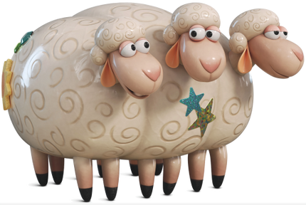 (351-D07-5S) Bo Peep's Sheep