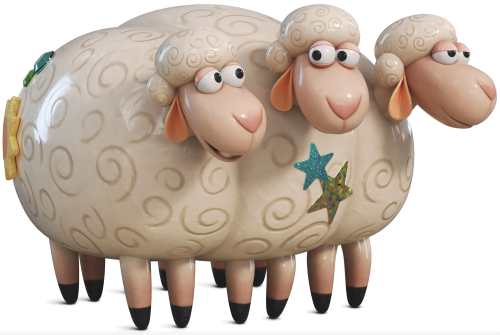 (351-D07-5S) Bo Peep's Sheep