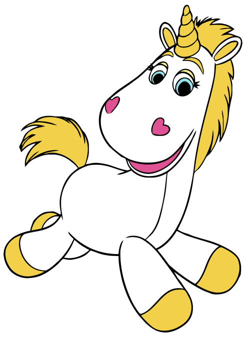 (351-D07-6D) Buttercup Unicorn