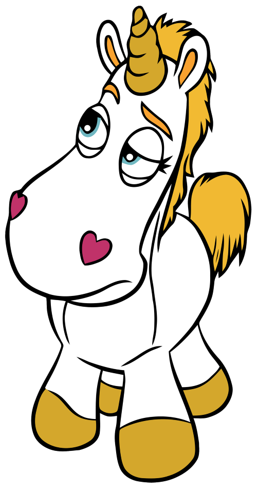 (351-D07-6E) Buttercup Unicorn