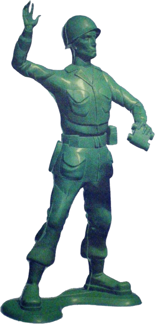(351-D07-6W) Green Army Man