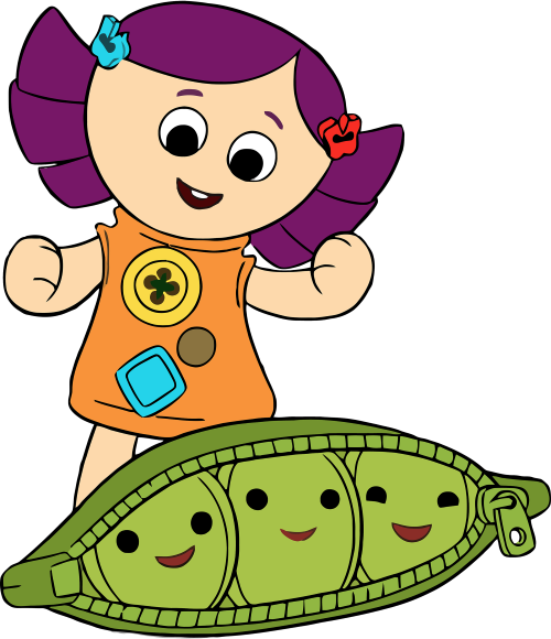 (351-D07-6Z) Dollie & Peas