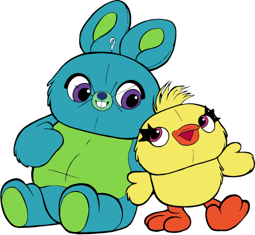 (351-D07-7L) Plush Duck Rabbit