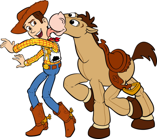 (351-D07-8T) Woody & Bullseye