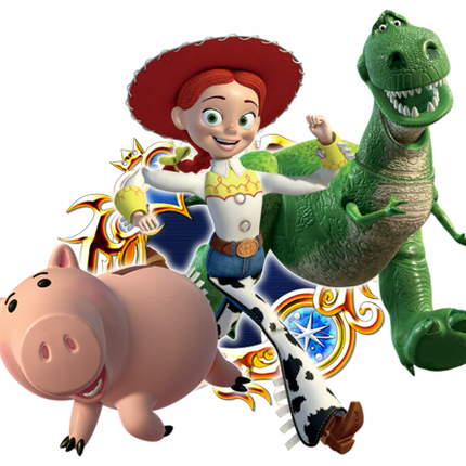 (351-D07-9J) Jessie, Rex, Hamm