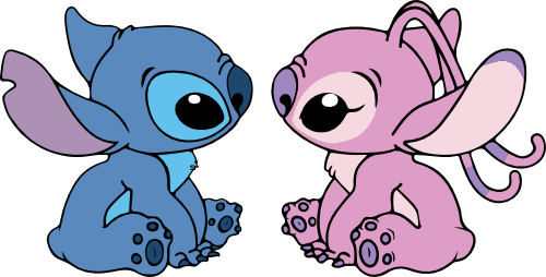 (351-D8-2N) Stitch & Angel