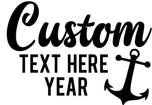 (353) Anchor Custom Text