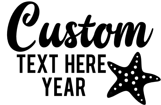 (353) Starfish Custom Text