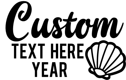 (353) Sea Shell Custom Text