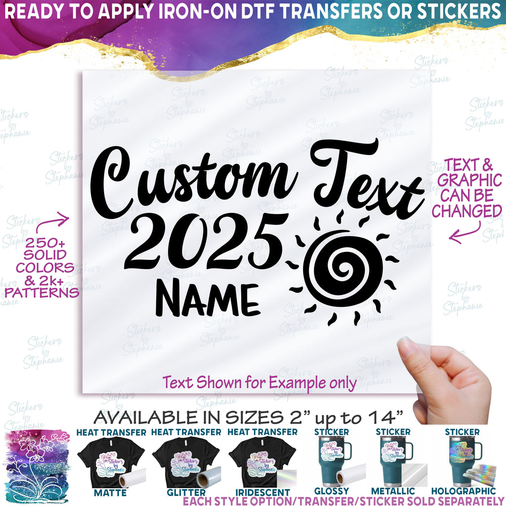 (s353-3) Cruise Crew Squad Beach Cousin Custom Text