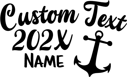 (353) Anchor Custom Text