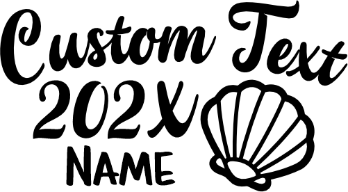 (353) Sea Shell Custom Text