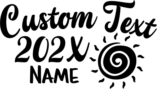 (353) Sun Custom Text