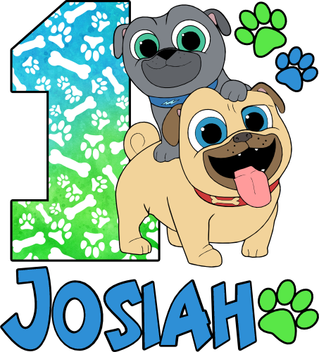 (354-D4-10) Puppy Pals Age Number and Name