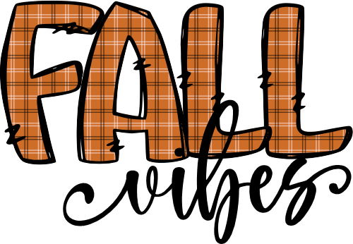 (s354-2U) Fall Vibes Orange Plaid