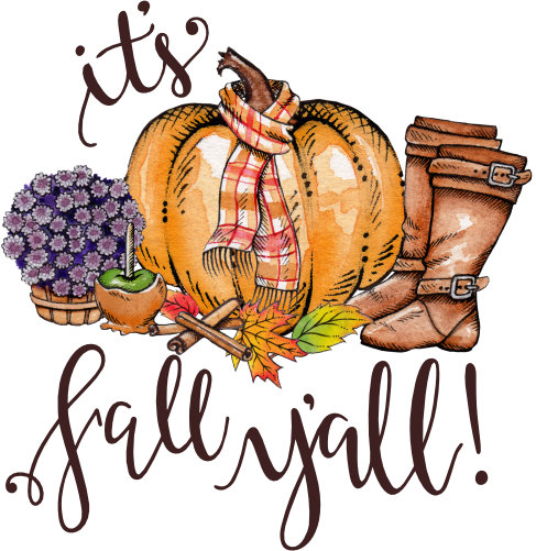 (354-02-R) It's Fall Y'all Marquee Pumpkin Spice Latte Boots