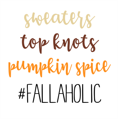 (s354-2J) Sweaters Top Knots Pumpkin Spice #Fallaholic