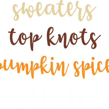 (s354-02-J) Sweaters Top Knots Pumpkin Spice #Fallaholic