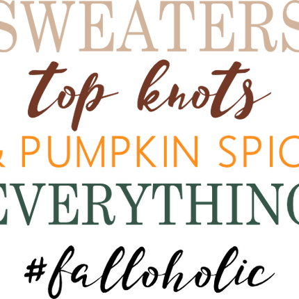 (s354-02-T) Sweaters Top Knots Pumpkin Spice #Falloholic