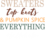 (s354-2T) Sweaters Top Knots Pumpkin Spice #Falloholic