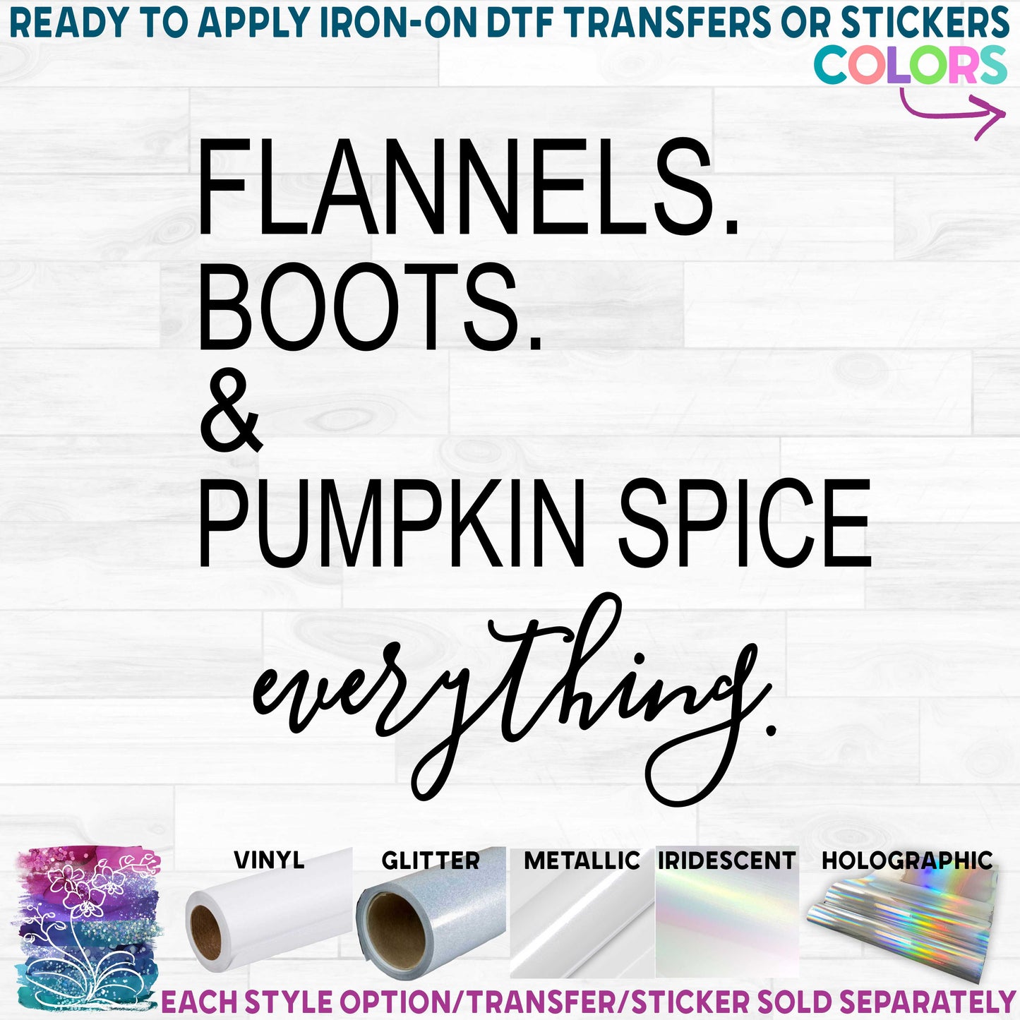 (s354-2D) Flannels Boots & Pumpkin Spice Everything