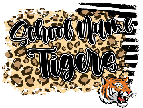 (145-1G-90) School Name Tigers