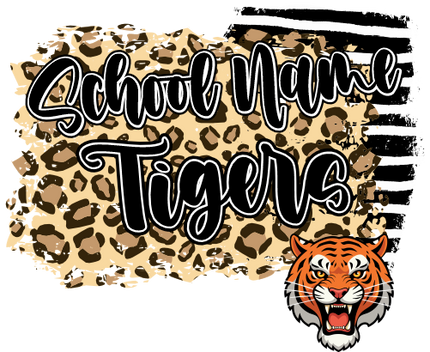 (145-1G-61) School Name Tigers