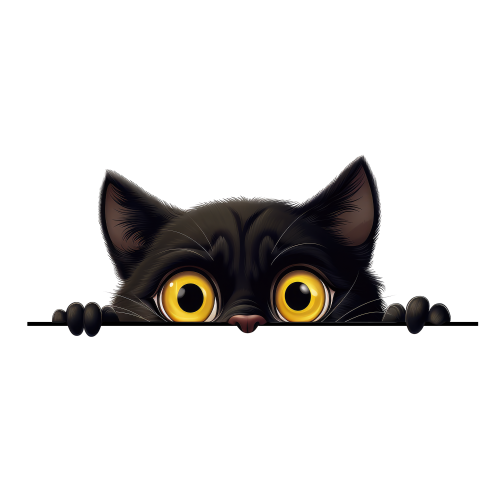 (s356-11-1X) Peeking Bombay Cat