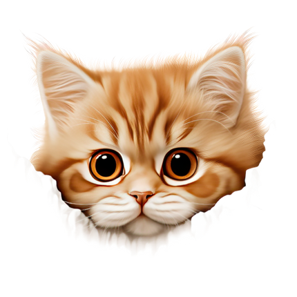 (s356-11-2K) Peeking Selkirk Rex Cat