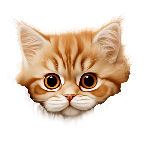 (s356-11-2K) Peeking Selkirk Rex Cat