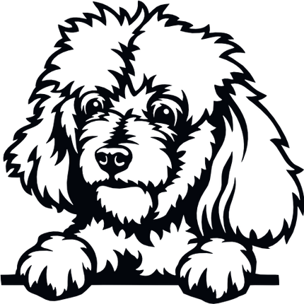 (s356-01-1I) Peeking Dog