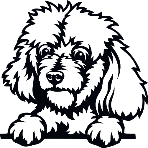 (s356-01-1I) Peeking Dog