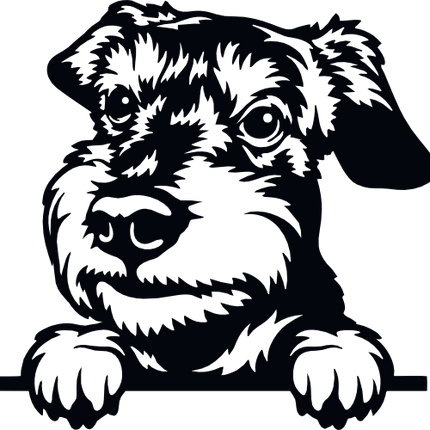 (356-01-1S) Peeking Dog