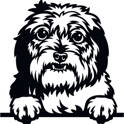 (356-01-1U) Peeking Dog