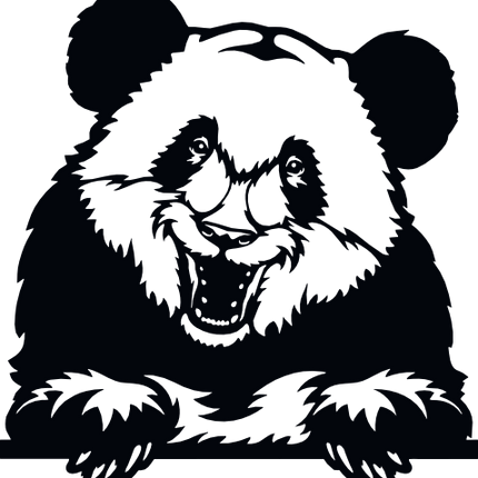 (356-03-1M) Peeking Panda