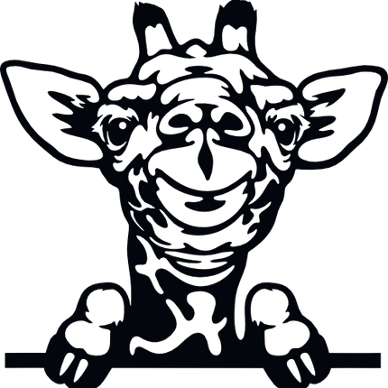 (356-03-1Z) Peeking Giraffe