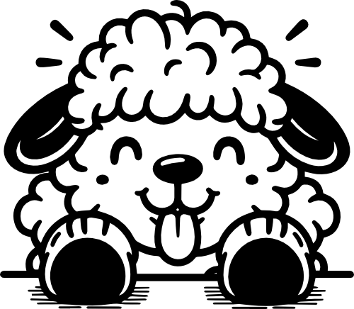 (s356-08-R) Cute Peeking Animals Sheep